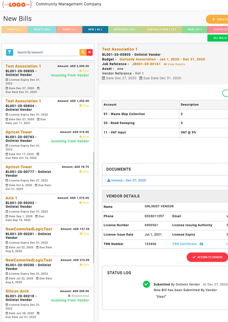 iskaan vendor and jobs management system